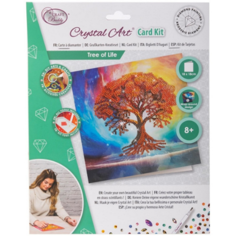 Crystal Card Kit ® Tree of life (18x18 cm)