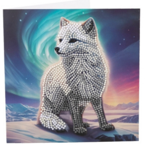Crystal Card Kit ® Aurora the fox (18x18 cm)
