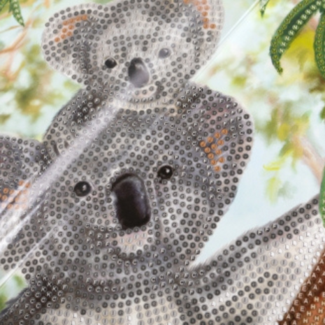 Crystal Card kit diamond painting Baby Koala - Martha Bowyer 18 x 18 cm
