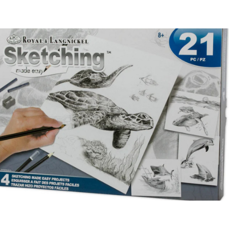  Sketching Made Easy™ – 21-delige Sea Life 4 Project Box Set Royal & Langnickel 