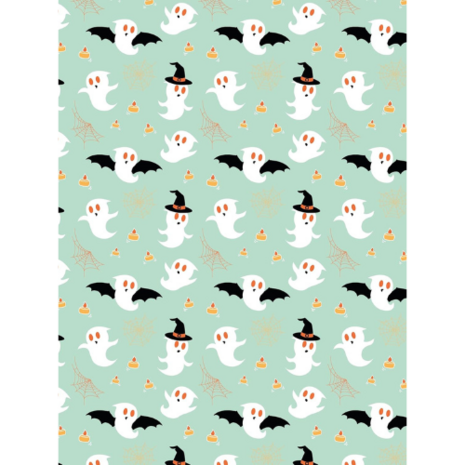 Set Texture Decopatch papier Halloween Spookjes hotfoil Limited Edition 
