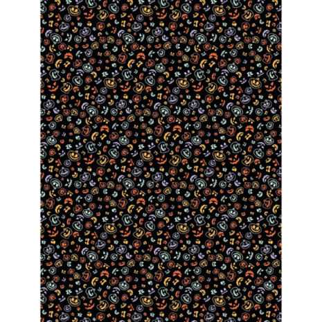 Set Texture Decopatch papier Halloween Spookjes hotfoil Limited Edition 