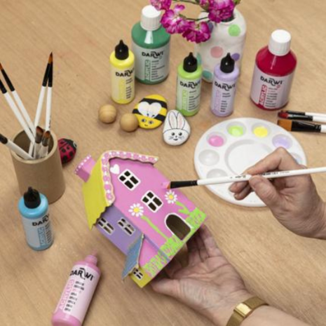 DARWI parelmoer acrylverf roze