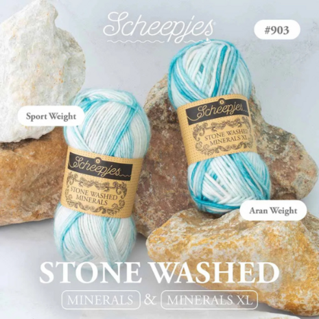 Scheepjes stone washed minerals Sapph Serenade