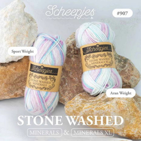 Scheepjes stone washed minerals Amethyst Mist