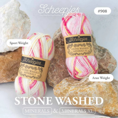 Scheepjes stone washed minerals Rhodo Radiance