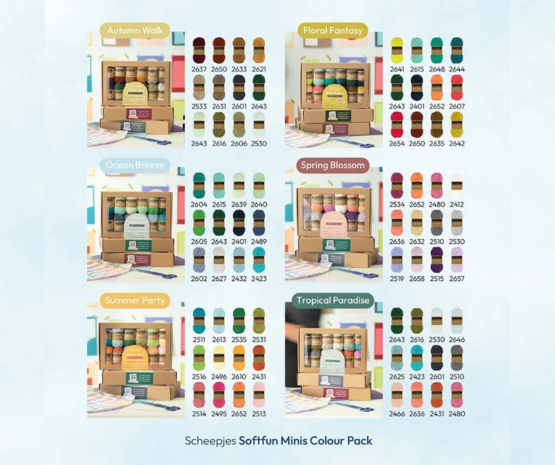 Scheepjes Softfun colour pack Ocean Breeze