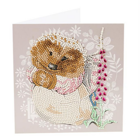 Crystal Card kit ® Mrs. Tiggy-Winkle (partial) 18 x 18 cm.
