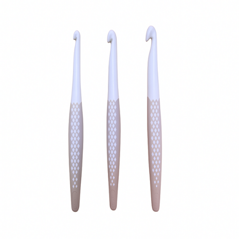 Prym Ergonomics wolhaaknaalden set taupe 6.00-10.00mm