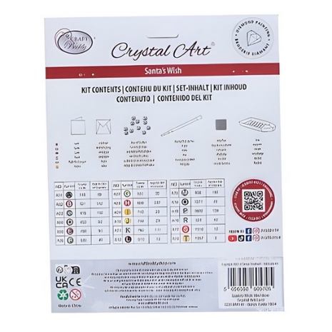 Crystal Card Kit &reg; Winter Santa wish (18x18cm/partial)