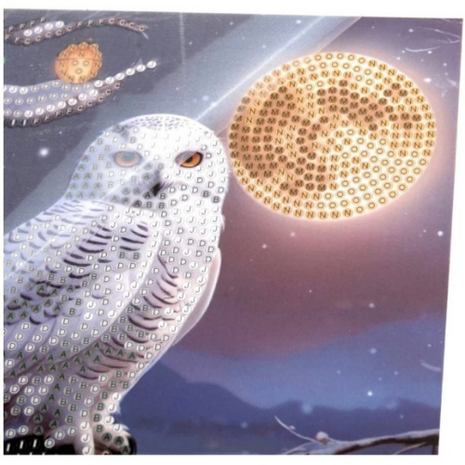 Crystal Card Kit &reg; Frosted Moon (18x18cm/partial)