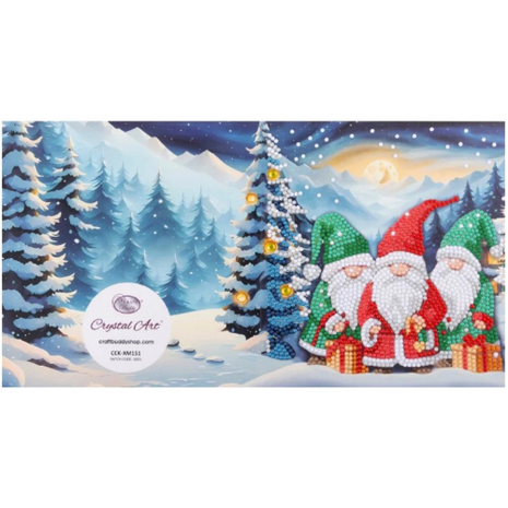 Crystal Card Kit &reg; Artic Friends (18x18cm/partial)