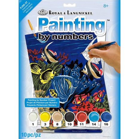 Schilderen op nummer Underwater Life (Junior Small/33x24cm) Royal & Langnickel.