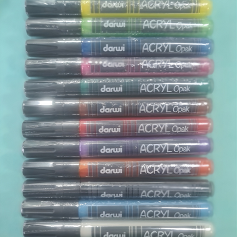 Darwi acryl markers set 12x 6ml
