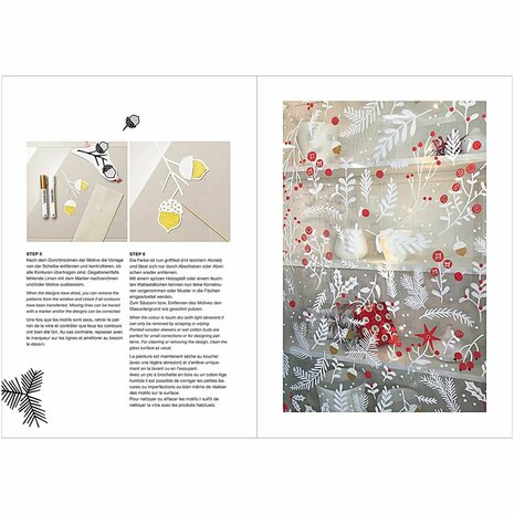 Window Chalk Art Templates 3-delig Classical Christmas FSC Mix