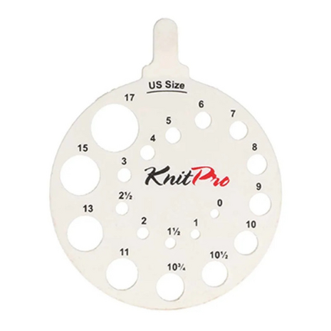 KnitPro breinaaldmeter rond ecru