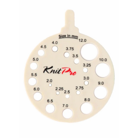 KnitPro breinaaldmeter rond ecru