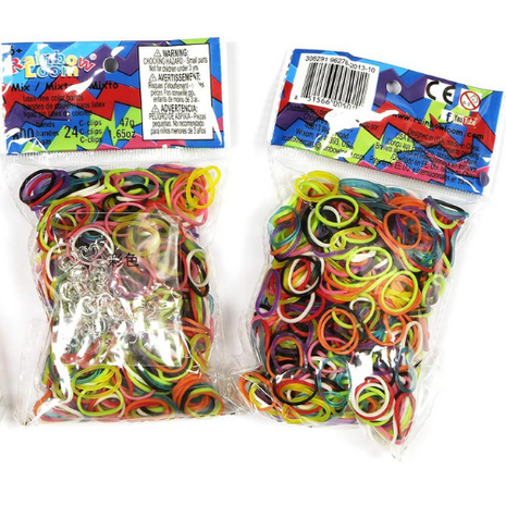 Rainbow Loom mix opaque 600 stuks