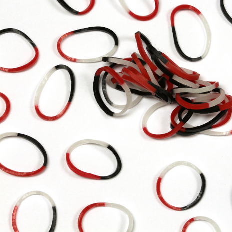 Rainbow Loom ladybug glow opaque 600 stuks