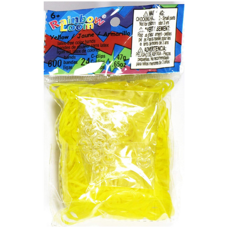 Rainbow Loom yellow jelly 600 stuks