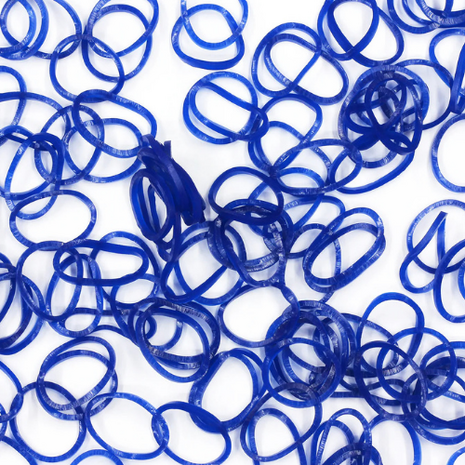 Rainbow Loom navy blue jelly 600 stuks