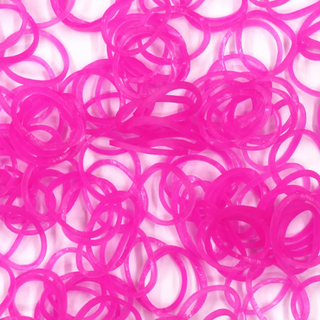 Rainbow Loom red violet jelly 600 stuks