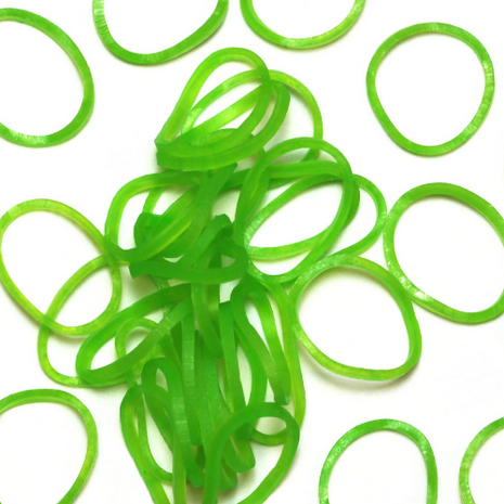 Rainbow Loom lime green jelly 600 stuks