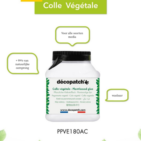 D&eacute;copatch plantaardige lijm 180 ml.