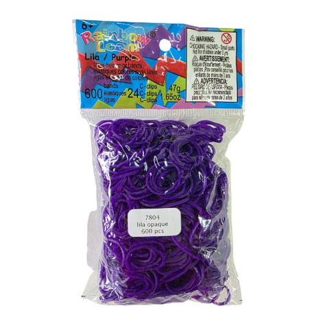 Rainbow Loom lila opaque 600 stuks