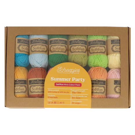 Scheepjes Softfun colour pack Summer Party