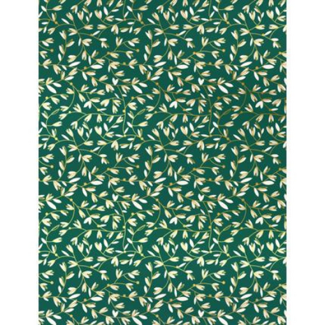 Decopatch Papier Set Vrijheid Donkergroen Hotfoil | 3 vellen