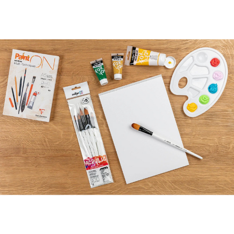 Darwi For You Verfkwasten &ndash; 5 Medium Speciale Penselen | Lijn, Rond, Waaier, Schuin & Lang Plat