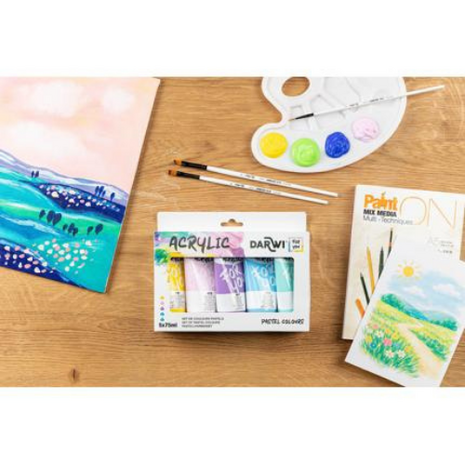 Darwi For You starterset acrylverf pastel kleuren