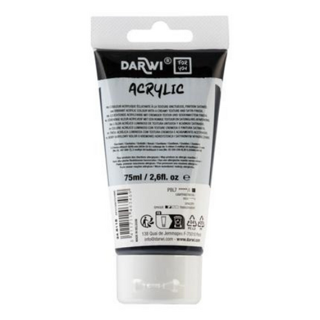 Darwi For You acrylverf 75 ml in tube lampenzwart