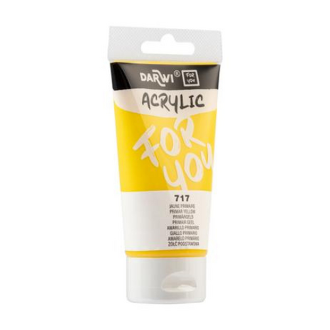 Darwi For You acrylverf 75 ml in tube primair geel