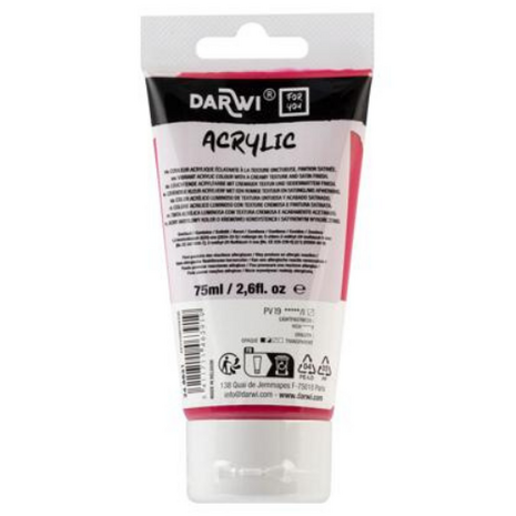 Darwi For You acrylverf 75 ml in tube primair magenta