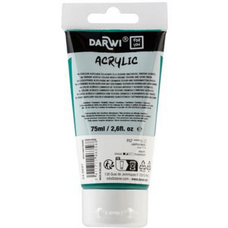Darwi For You acrylverf 75 ml in tube phtalogroen