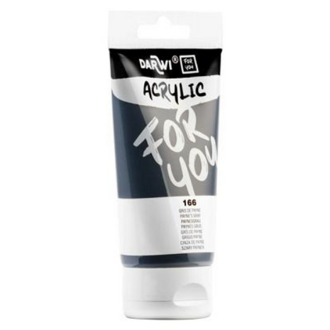 Darwi For You acrylverf 75 ml in tube paynes grijs