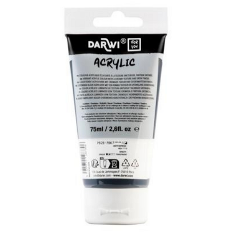Darwi For You acrylverf 75 ml in tube paynes grijs