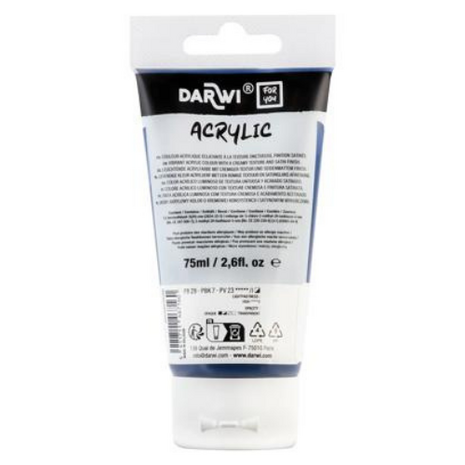 Darwi For You acrylverf 75 ml in tube indigo blauw