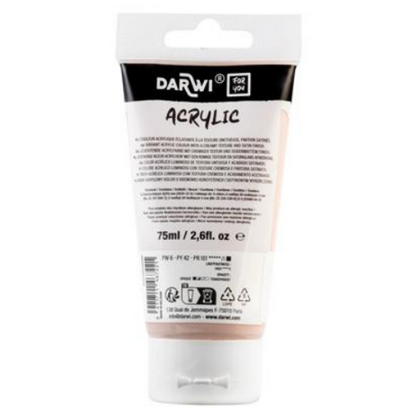 Darwi For You acrylverf 75 ml in tube beige-roze nude