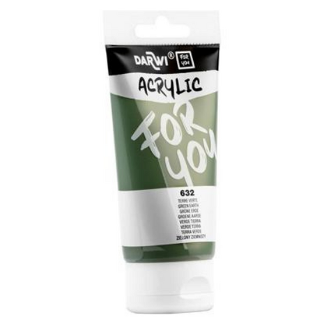 Darwi For You acrylverf 75 ml in tube groene aarde