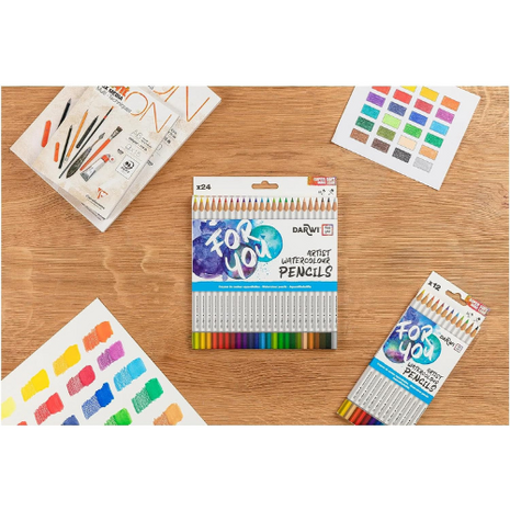 Darwi For You aquarel kleurpotloden set van 36 Kleuren