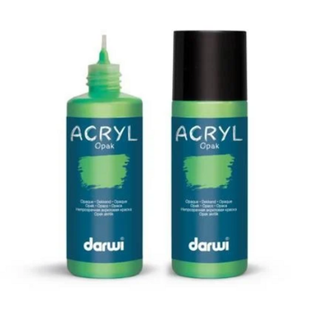 Darwi opaque acrylverf tropisch groen 623
