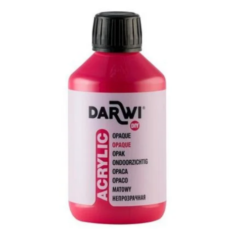 Darwi opaque acrylverf vermiljoen rood 490 - 250 ml