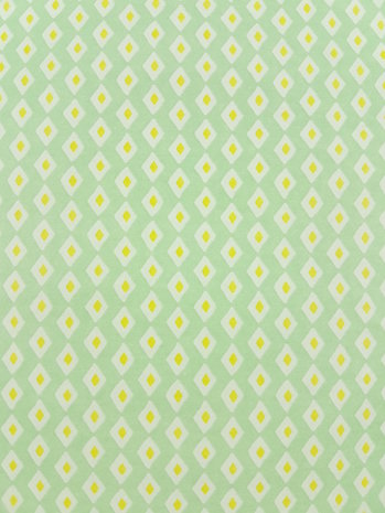 Decopatch papier retro ruitjespatroon  groen