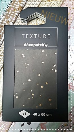 Texture Decopatch papier Nacht van de sterren hotfoil XL