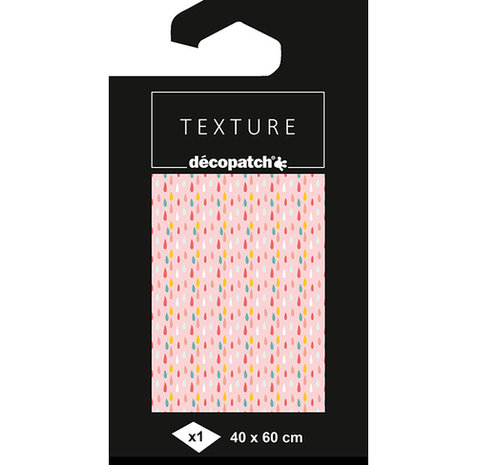 Texture Decopatch papier Druppels hotfoil XL