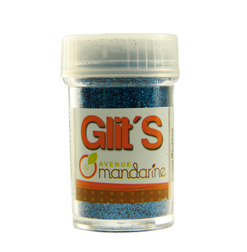 Glitters Azuur blauw