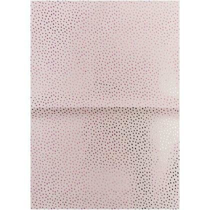 Paperpatch  decoupagepapier Hygge Dots roze hot foil 